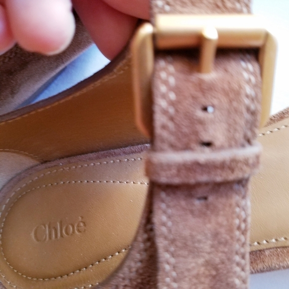 Chloe | Tan Suede Strap sandals 39 - Picture 9 of 12
